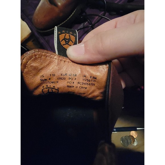 Ladies Ariat Brown Leather SpotHog Boots - Picture 4 of 4